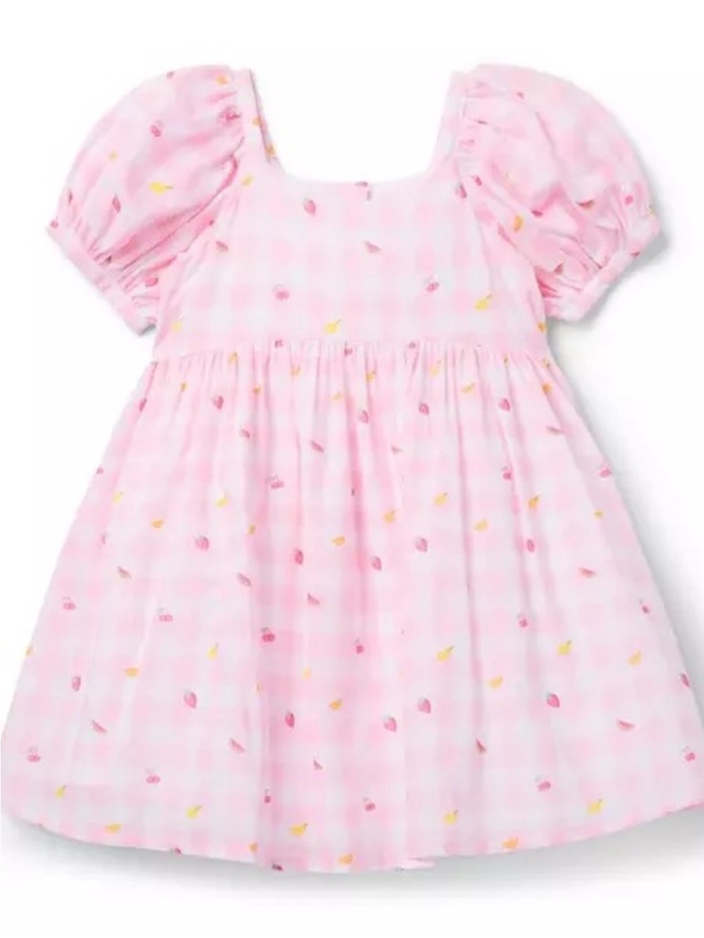 Janie And Jack Gingham Fruit Dress